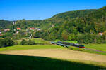 V36 235 der Dampfbahn Fränkische Schweiz mit Zug 9 (Ebermannstadt - Gößweinstein) bei Streitberg, 05.09.2021