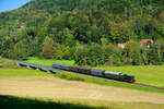V36 235 der Dampfbahn Fränkische Schweiz mit Zug 9 (Ebermannstadt - Gößweinstein) bei Streitberg, 05.09.2021