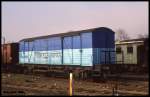 Wagen DEW 74 Hannover Papier GbH 21 am 3.2.1993 bei der DEW in Rinteln.
