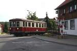 Gasttriebwagen T 42 der DEV aus Bruchhausen Viersen bei der HSB unterwegs 
Hasserode B 56,766 Burgmhlenstr. am 10.06.2012