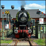 Dampflok 52 7596  Seppl  am 11.05.2025 im BW Würzburg.