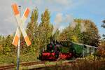 Dampflok Niedersachsen zu Gast bei der Hespertalbahn in Essen Kupferdreh, Oktober 2025.