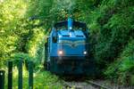 Hespertalbahn V1 am Baldeneysee in Essen Kupferdreh, Mai 2026.