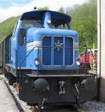 Hespertalbahn Henschel V1 am 16.4.2011 im Eisenbahnmuseum Bochum Dahlhausen.