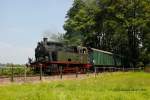 Hespertalbahn D5 VIII Typ Knapsack auf der Hespertalbahn am Baldeneysee, Juli 2014.