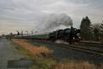 Historische Eisenbahn Frankfurt 52 4867 mit Sonderzug am 02.01.22 in Hungen Bhf