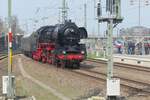 41 1144 der IGE Werrabahn brachte einen Sonderzug aus Cottbus zum Dresdner Dampfloktreffen zum 12.04.