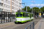 IGN Rhein Neckar Sonderfahrt mit dem Düwag GT8 516 in MVV Farben am 24.08.25 in Mannheim