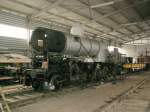 Depotbesichtigung,hier wird die ehem.BB Dampflok 93.1378(1927)wieder aufgearbeitet.Krzlich kam der revidierte Kessel aus Tschechien zurck,jetzt gilt es die Lok wieder betriebsfhig zu machen.Bis