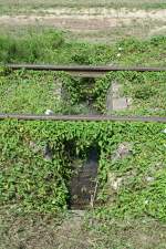 Das nenne ich mal eine  Bachbrcke ...gesehen am 11.08.13 auf der Kandertalbahn zwischen Binsen und Rmmingen.