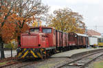 Ehem. Lok 52 der ehemaligen Merzig Büschfelder Eisenbahn // Eisenbahnmuseum Losheim am See (öffentlich zugänglicher Fotostandpunkt) // 28. Oktober 2020