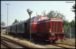 Wittlager Kreisbahn Lok OL 1 von MaK im Museums BW Rahden am 8.6.1992.