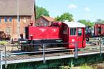 Museumseisenbahn Hanau 323 650-2 am 03.06.23 beim Lokschuppenfest in Bahnbetriebswerk Hanau