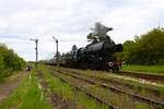 Museumseisenbahn Hanau Sonderzug mit CFL 5519 am 28.04.24 in Ober-Widdersheim