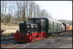 Die ehemalige Diesellok 22 der Georgsmarienhütte ist hier am 17.2.2007 im Fahrzeugbestand der Osnabrücker Dampflok Freunde am Piesberg zu sehen.