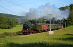 38 3199 hatte am 28.09.2014 die Ehre die auswärts tätige 58 311 der UEF mit dem Albtal-Dampzug zu vertreten.