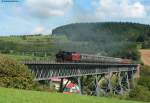 93 1360 und V100 1041 der Nesa mit einem Sonderzug von Lauchringen nach Hintschingen bei Epfenhofen 11.9.10