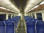 Inneneinrichtung eines Regioswinger von Karlsruhe Hbf nach Neustadt a.d. Weinstrae. Karlsruhe Hbf, 5.12.08