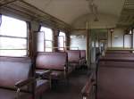 Inneneinrichtung des Wagens Byg 642 (Baujahr 1957, DB-Nummer 75 443, spter 50 80 29 - 11 642) der Arbeitsgemeinschaft Geesthachter Eisenbahn; Geesthacht 14.09.2008
