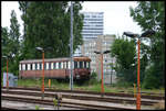 Am 31.5.2007 stand noch dieser ehemalige DRG Reichsbahn Beiwagen im Bahnhof Frankfurt an der Oder.