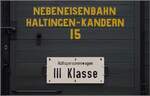 Weihnachtsfahrt des Kanderli.

Nebenbei eine orthografische Wunderlichkeit am Wagen 15 betrachtet. Kandern, Dezember 2022.