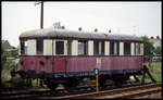 BW Jerichow am 20.5.1993: alter DR Beiwagen Bgn 190832