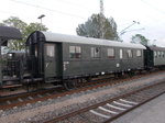Einheitspersonenwagen ABi 342-304,vom Schweriner Traditionszug,am 20.Mai 2016,in Bergen/Rügen