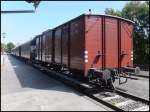 Wagen der Museumsbahn in Fladungen am 18.07.2013