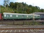 DGEG Post mr-a 67151 (ex DB Bahnpostwagen 51 80 00-40 005-2), am 14.08.2020 im Eisenbahnmuseum Bochum-Dahlhausen.