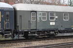 Anschrift am Bahnpostwagen  Deutsche Bundespost 6276 Ffm Post 4�mg  (D-GfE 51 80 90-43 131-4) im DBK 1798 aus Schorndorf, am 13.12.2025 in Erfurt Hbf.