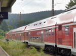 Auch 2017 sind DR Doppelstockwagen noch täglich im Höllental anzutreffen. So auch am 24.06.17 in Hinterzarten