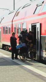 Es war einfach Wahnsinn, wie viele Radfahrer sich an diesem Augusttag 2008 in den Zug nach Berlin drckten.