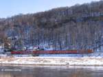 S1 Dresden - Bad Schandau im verschneiten Elbtal bei Wehlen (Schsische Schweiz), 05.03.2006  