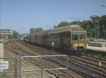 DR Doppelstock Wendezug 1990 im Bahnhof Berlin-Wannsee(Archiv P.Walter)