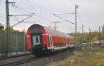 Doppelstockwagen 1/2. Klasse in Lehrte, am 29.10.2010