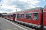 Aussenansicht des  50 80 22-35 503-8 Bnr 436.4 Einziger Stuttgarter n-Wagen im Hannover-Grün Design Aufnahme Stuttgart HBF September 2015 Eingereit im RE Stuttgart-Nürnberg