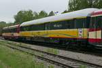 Nachher# Fahrradwagen des 'NATURPARKEXPRESS' umlackiert in die Landesfarben von Baden-Wrttemberg.