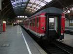 By-Wagen am Sonderzug  BERLIN MACHT DAMPF  in Leipzig Hbf; 28.03.2008