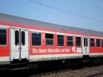 Bahn-wirklich ne clvere Alternative zum Stau?! Der By-Wagen war eingestellt in einem RegionalExpress Halle(S) Hbf - Kassel Wilhelmsh�he, 14.05.2008