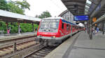 Ein RE7 Hamburg Hbf - Elmshorn in Hamburg-Dammtor.