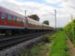 Ehemalige IR Aimz 1. Klasse Wagen im D 1829 von Dortmund Hbf nach Eltville, bei Erbach (Rheingau); 17.09.2010