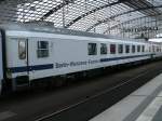 Der deutsche Speisewagen ARkimbz 61 80 85-91 902-4 im Berlin-Warschau-Express,am 12.Juni 2011,im Berliner Hbf.