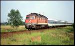 232400 war am 20.05.1993 um 18.03 Uhr mit dem IR 2446 im ehemaligen Grenzbereich bei Oebisfelde nach Köln unterwegs.