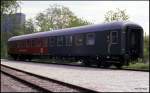 Halbspeisewagen der DB: BRyl 508085-43029 am 7.5.1989 im Außengelände des Technik Museum Berlin.