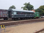 Rekowagen B3g 353-431 und eine V22,am 26.August 2017,im Eisenbahnmuseum Gramzow.