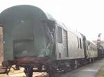 Hier nochmal von vorn die beiden Unfallwagen. Sie gehrten von der IG Werratalbahn
aufgenommen im April 2003