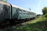 DR 50 50 28-13 642-0 Bghw (55 80 28-13 642-9 D-EFSFT) im DPE 17399 von Staßfurt nach Karsdorf, am 09.09.2023 in Laucha (Unstrut).