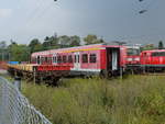 Abgestellter Flach- und x-Wagen der S-Bahn Rhein-Ruhr, am 15.08.2020t neben der Classic Remise in Düsseldorf Oberbilk.