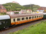 DR 51 50 88-15 023-7 WRg (D-EFSFT 55 80 88-13 023-7) in einem Sonderzug aus Magdeburg Hbf, am 09.09.2017 in Freyburg (Unstrut).