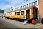 Der MITROPA Speisewagen mit der Bezeichnung  WRg  (55 80 88-13 023-7 D-EFSFT | 51 50 88-15 023-7) stellte die kulinarische Versorgung beim Tag der offenen Tür der Verkehrs Industrie Systeme GmbH (VIS) in Halberstadt sicher.

🧰 Eisenbahnfreunde Traditionsbahnbetriebswerk Staßfurt e.V. (EFSFT)
🕓 2.9.2023 | 14:19 Uhr